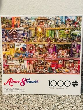 ‼️BOGO FREE‼️ Aimee Stewart The Library of Dogs 1000 Piece Puzzle